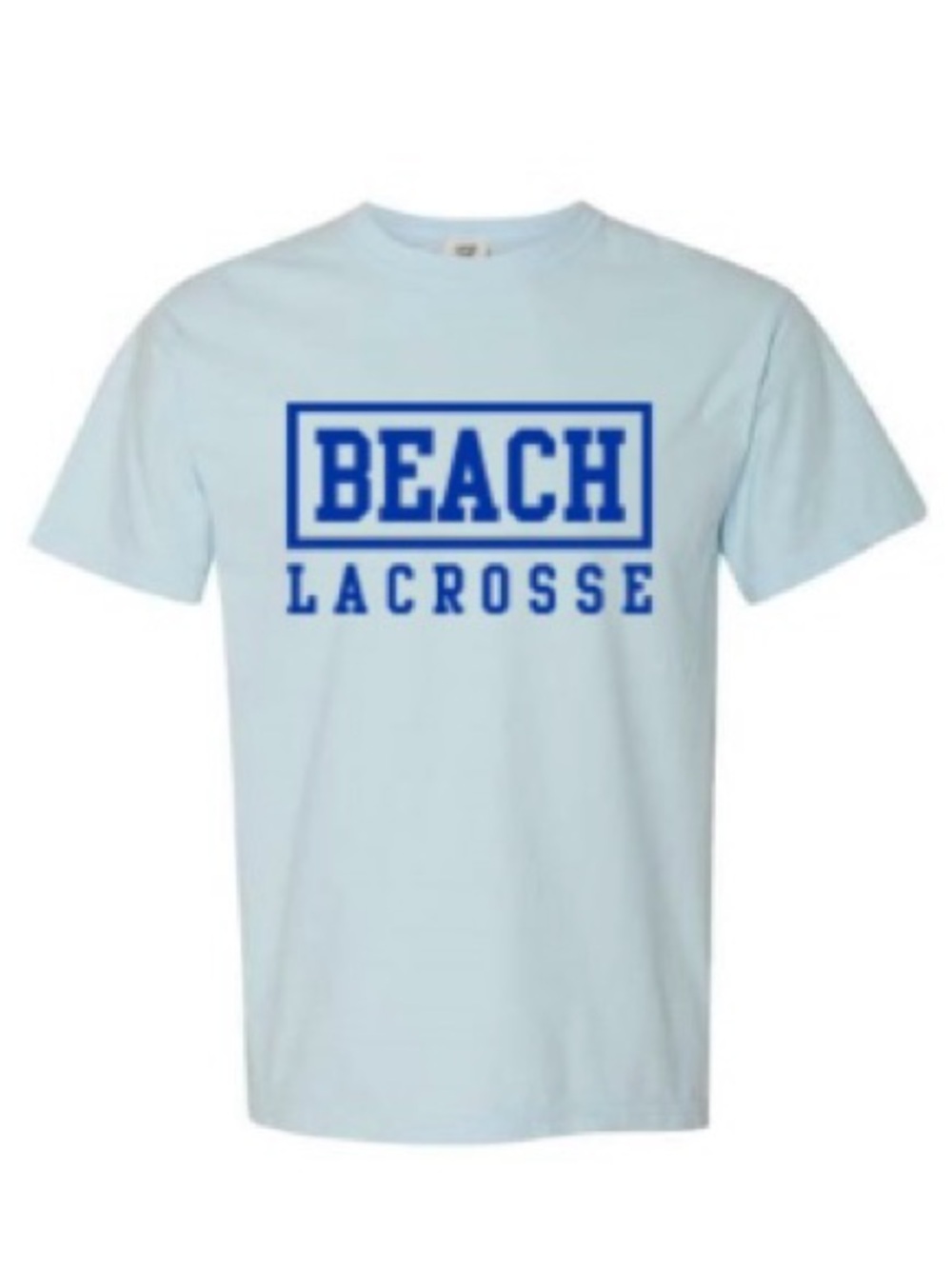 Beach Lacrosse Light Blue Pigment-Dyed Short Sleeve T-Shirt - S